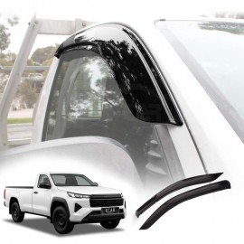 Weathershields for Toyota Hilux Single Cab 2026-Onwards Car Weather Shields Wind Deflectors Window Sun Visor 2-Piece Set