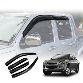 Weathershields for Holden Colorado Dual Cab RC Series 2008-2011 Car Weather Shields Wind Deflectors Window Sun Visor 4-Piece Set