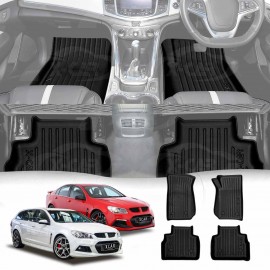 3D Floor Mats for Holden Special Vehicles Clubsport Wagon & Sedan GEN-F GEN-F2 2013-2017 Heavy Duty All Weather Car Carpet Liners