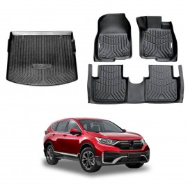 3D Floor Mats Boot Liner for Honda CRV CR-V 2017-2023 All Weather Heavy Duty Cargo Car Trunk Luggage Tray