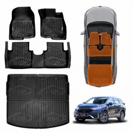3D Floor Mats Boot Liner for Honda CRV CR-V 2017-2023 All Weather Heavy Duty Cargo Car Trunk Luggage Tray