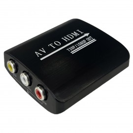 AV to HDMI Converter RCA to HDMI Adapter Aluminum 1080P Analog Composite CVBS Video for Smart TV PS2 Wii SNES N64 Gamecube Xbox VHS VCR DVD Player