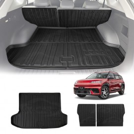 Boot Liner Set for Hyundai ELEXIO 2025-Onwards All Weather Heavy Duty Car Trunk Cargo Kick Mats Back Seat Protector