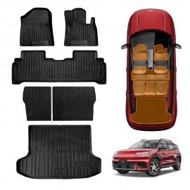 Floor Mats Boot Liner Set for Hyundai ELEXIO 2025-Onwards All Weather Heavy Duty Cargo Kick Back Seat Protector Cover