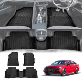 3D Floor Mats for Hyundai i30 Sedan 2020-Onwards Heavy Duty All Weather Car Waterproof Interior Protection Liner Set