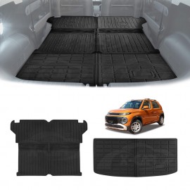 2-In-1 Boot Liner & Toolbox Mat Set for Hyundai INSTER 2024-Onwards All Weather Heavy Duty Back Seat Protector Car Cargo Trunk Mat
