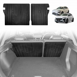 Back Seat Protector for Hyundai Kona 2017-2023 All Weather Heavy Duty Car Seat Kick Mats Cover Accessories