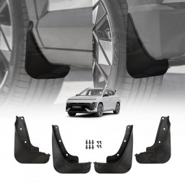 Mud Flaps Splash Guards for Hyundai Kona 2023-Onwards Mudguard Fender Front and Rear Set of 4