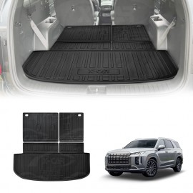 Boot Liners for Hyundai Palisade LX2 Series 2020-2025 All Weather Heavy Duty Cargo Trunk Mat Luggage Tray Car Accessories 3 Pcs Set