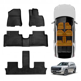 3D Floor Mats Set for Hyundai Palisade LX3 2026-Onwards Heavy Duty All Weather Front Rear Car Mats Liner