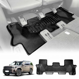 3D Heavy Duty All Weather Car Mat Floor Liner Third Row Seat for Hyundai SantaFe Santa Fe 6/7 Seater 2024-2025