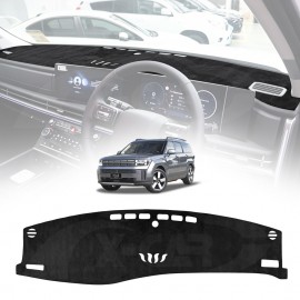 Dash Mat for Hyundai SantaFe Santa Fe 6/7 Seater 2024-Onwards Without HUD Non-Slip Microfiber Pad Cover Interior Accessories 