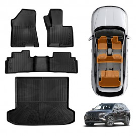 3D Floor Mats Boot Liner Set for Hyundai Tucson NX4 Hybrid 2021-Onwards All Weather Heavy Duty Cargo Car Trunk Luggage Tray