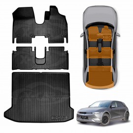 3D Floor Mats Boot Liner for Hyundai IONIQ 5 IONIQ5 2021-2025 All Weather Heavy Duty Cargo Car Trunk Luggage Tray