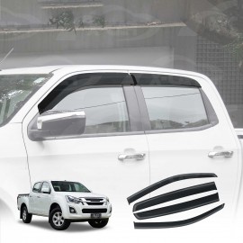 Weathershields for Holden Colorado RG 2012-2020 Car Weather Shields Wind Deflectors Window Sun Visor 4-Piece Set