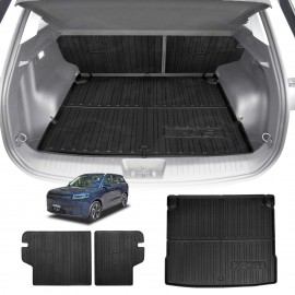 Boot Liner Kick Mats Set for Jaecoo J5 EV 2025-Onwards All Weather Heavy Duty Cargo Car Trunk Back Seat Protector