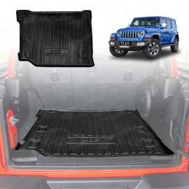 Boot Liner for Jeep Wrangler JL Series 4-Door 2018-Onwards Heavy Duty Cargo Trunk Cover Mat Luggage Tray