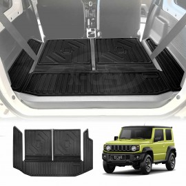 Split Fold Boot Liner for Suzuki Jimny 3-Door 2018-Onwards Heavy Duty Cargo Trunk Mat Luggage Tray