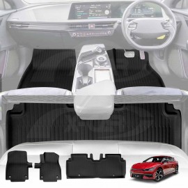 3D Floor Mats for Kia EV6 EV 6 2021-2025 Heavy Duty All Weather Car Mats Carpet Liner Set