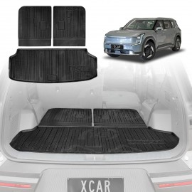 3 Pcs Boot Liners for Kia EV9 EV 9 2023-Onwards All Weather Heavy Duty Cargo Trunk Cover Mats Luggage Tray Car Accessories