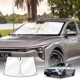 WindScreen Sun Shade for Kia K4 2024-Onwards Blocks UV Rays Foldable Custom Wind Screen Sun Visor Protector