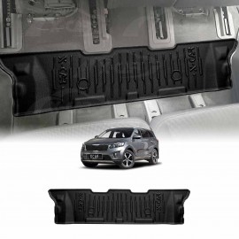 Third Row Seat Floor Mat for Kia Sorento UM Series 2015-2020 Heavy Duty All Weather Car Mats Carpet Liner Set