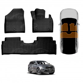 Front Rear Floor Mats for Kia Sorento UM Series 2015-2020 Heavy Duty All Weather Car Mats Carpet Liner Set