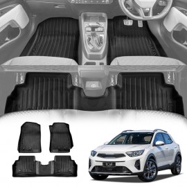 3D Floor Mats for Kia Stonic 2020-2025 Heavy Duty All Weather Car Waterproof Interior Protection Liner Set