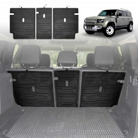 Back Seat Protector for Land Rover Defender L663 110 5 Seater 2020-Onwards All Weather Heavy Duty Car Seat Kick Mats Cover Accessories