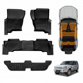 3D Floor Mats for Land Rover Discovery & Discovery 3 4 D3 D4 2005-2016 Heavy Duty All Weather Car Mats Carpet Liner Set