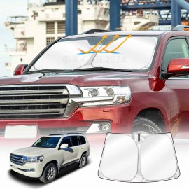 WindScreen Sun Shade for Toyota LandCruiser 200 Series 2007-2021 Blocks UV Rays Sun Visor Protector Foldable Sunshade