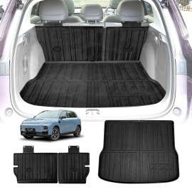 Boot Liner Kick Mats Set for Leapmotor B10 2025-Onwards All Weather Heavy Duty Cargo Car Trunk Back Seat Protector