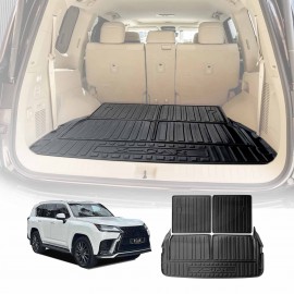 Boot Liners for Lexus LX Series LX500d LX600 2021-Onwards 7 Seater All Weather Heavy Duty Cargo Trunk Mat Luggage Tray Car Accessories