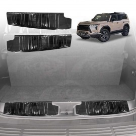 Rear Bumper Guard Trims for Lexus GX550 GX 550 7 Seater 2024-Onwards Black Boot Trunk Step Panel Protector Plate Accessories Set of 2