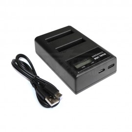 USB Battery Dual Charger for Canon NB-6L Camera