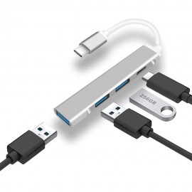 USB Type-C HUB with 3 USB Ports 1 USB-C OTG Adapter Multi Splitter for Mobile PC Laptop Mac Pro Air Accessories
