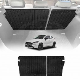 Back Seat Protector for Mazda 2 Hatch 2014-2025 DJ Series All Weather Heavy Duty Car Seat Kick Mats Cover
