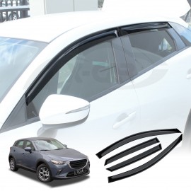 Weathershields for Mazda CX-3 2015-2025 Car Weather Shields Wind Deflectors Window Sun Visor