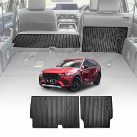Back Seat Protector for Mazda CX-70 CX70 2024-Onwards All Weather Heavy Duty Car Seat Kick Mats Cover