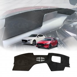 Dash Mat for Mazda 3 BP Series Hatch Sedan 2019-Onwards with-HUD Non-Slip Microfiber Pad Cover Interior Accessories