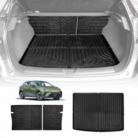 Boot Liner Back Seat Protector for MG MG4 2023-Onwards All Weather Heavy Duty Cargo Car Trunk Kick Mats