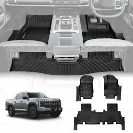 3D Floor Mats for MG MGU9 Dual Cab 2025-Onwards Heavy Duty All Weather Car Mats Carpet Liner Set