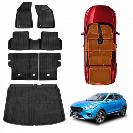 3D Floor Mats Boot Liner Set for MG ZST 2018-2025 All Weather Heavy Duty Cargo Kick Mats Back Seat Protector Cover