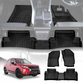 3D Floor Mats for Mitsubishi Eclipse Cross 2017-2020 Heavy Duty All Weather Car Mats Carpet Liner Set