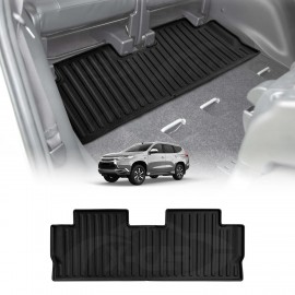 Third Row Seat Floor Mat for Mitsubishi Pajero Sport 7 Seater 2015-2025 Heavy Duty All Weather Car Waterproof Interior Protection Liner
