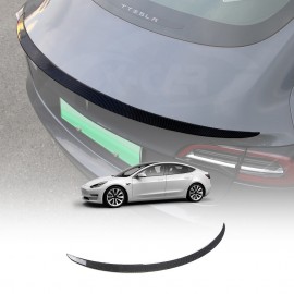 Carbon Fiber Style Spoiler for Tesla Model 3 2017-2023 Rear Trunk Wing Lip Tail Performance Style