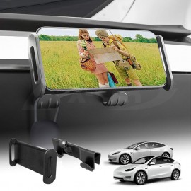 2 in 1 Adjustable Phone and Tablet Holder Mount for Tesla Model 3 2017-2023 and Model Y 2021-2024 Passenger Side