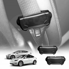 Seat Belt Buckle Silicone Protective Cover for Tesla Model 3 2017-23 and Model Y 2021-24 Car SeatBelt Interior Assessories Set of 2