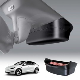 Tesla Model Y 2022-2025 Sun-glass Holder Car Glasses Case Box Flocking Lining Shockproof Organizer Accessories