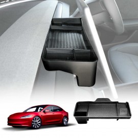 Center Screen Console Dash Tray for Tesla Model 3 Highland 2023-2025 Organizer Hidden Storage Car Tissue Sunglasses Holder